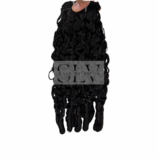 Tissage Burmese spiral curly